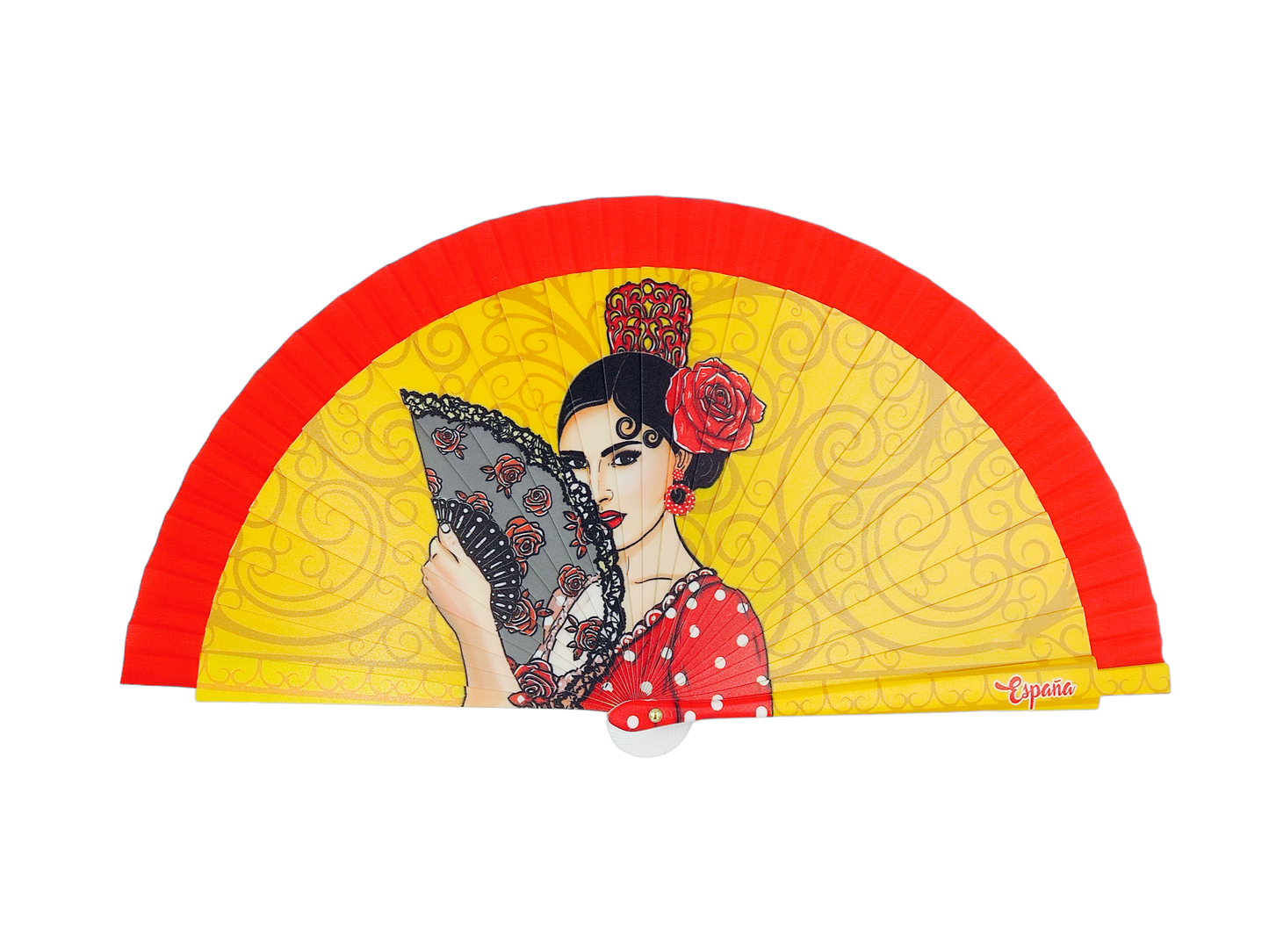 0352 - Abanico de flamenca con abanico